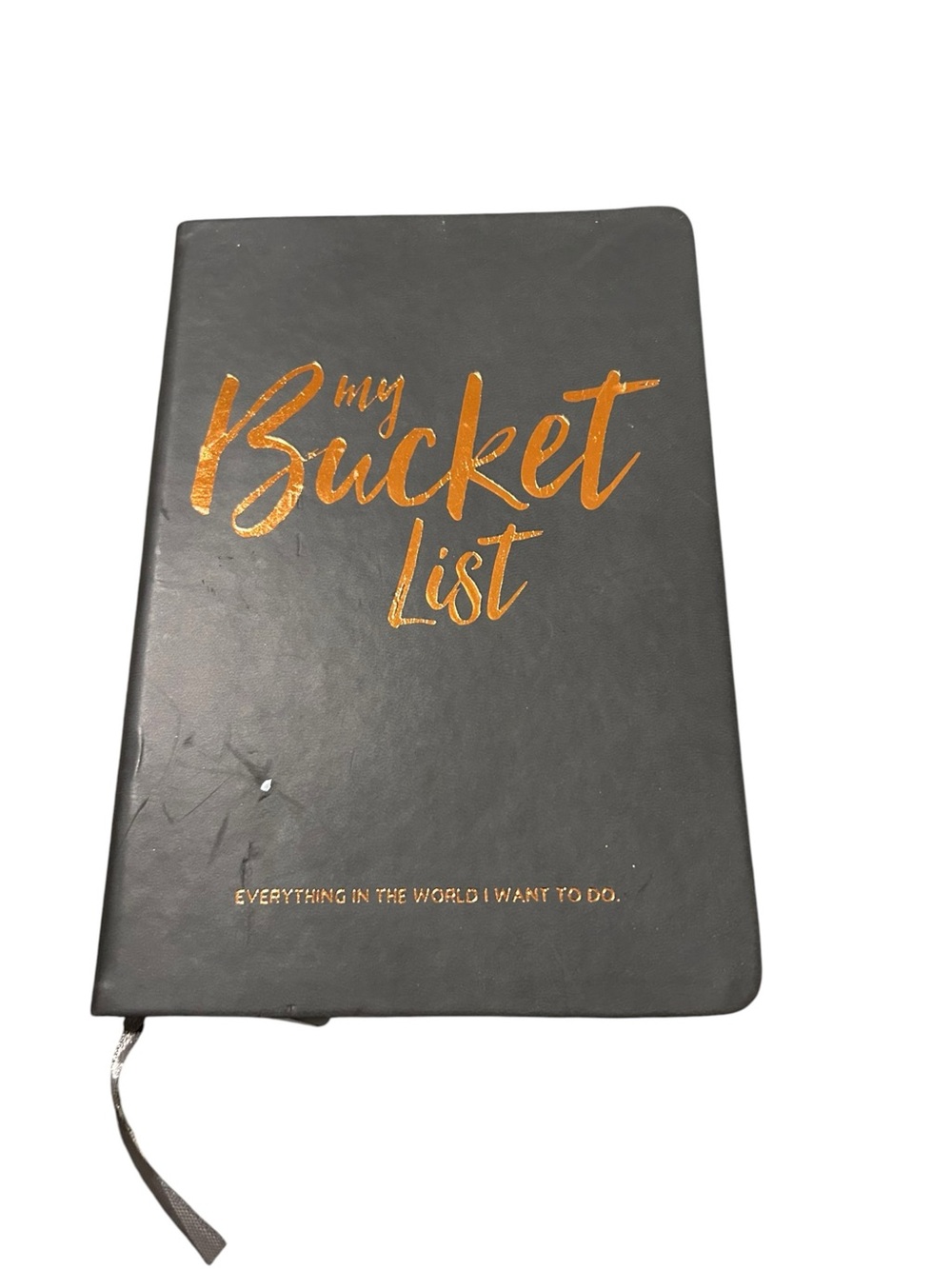 My Bucket List Journal – Black with Gold Foil